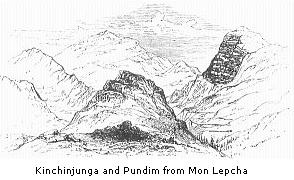 Kinchinjunga and Pundim from Mon Lepcha